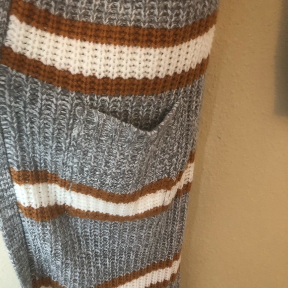 Pink Rose Long Duster Open Front Cardigan - Picture 4 of 9